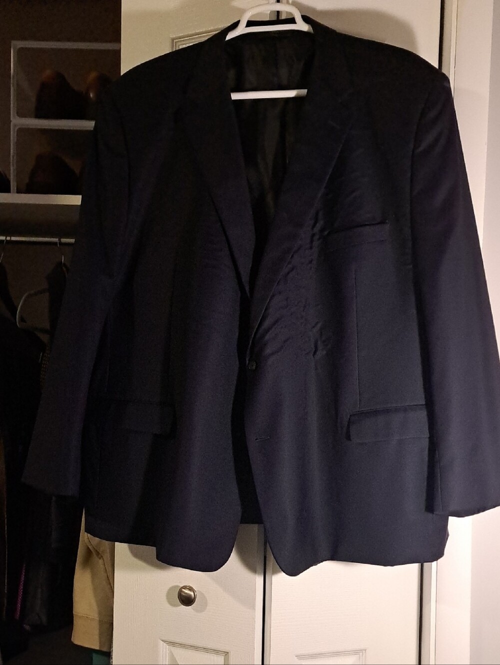 Men's Dark Navy Single-Breasted Sport Coat